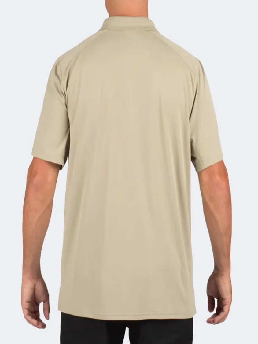 5.11 Helios Short Sleeve Men Tactical Polo Short Sleeve Silver Tan