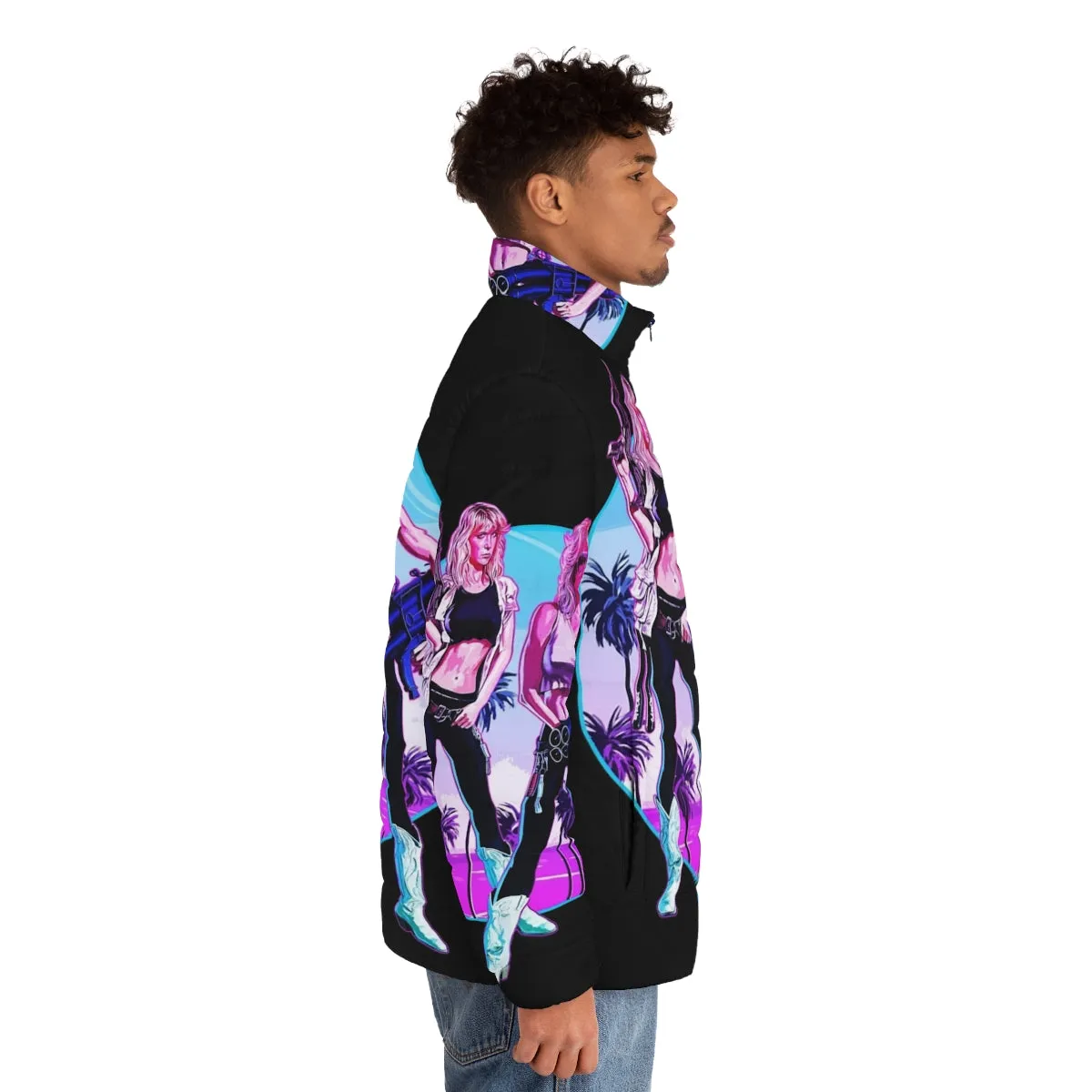 80s Neon Puffer Jacket - "Hard Ticket to Hawaii" Inspired