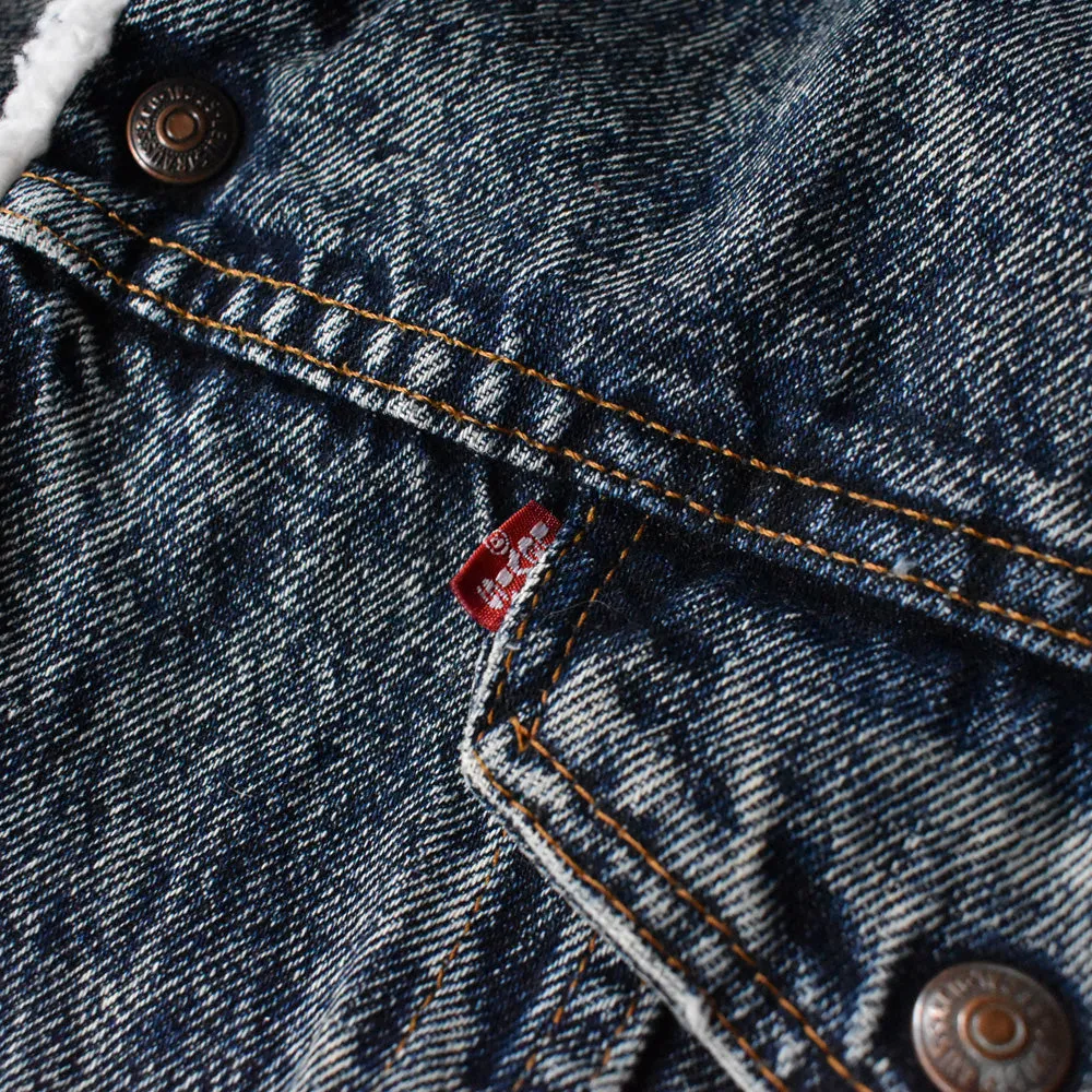 90’s Levi's 70609-0227 ケミカルウォッシュ デニムボアジャケット USA製 241213