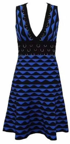 A-Line Jacquard Knit Dress