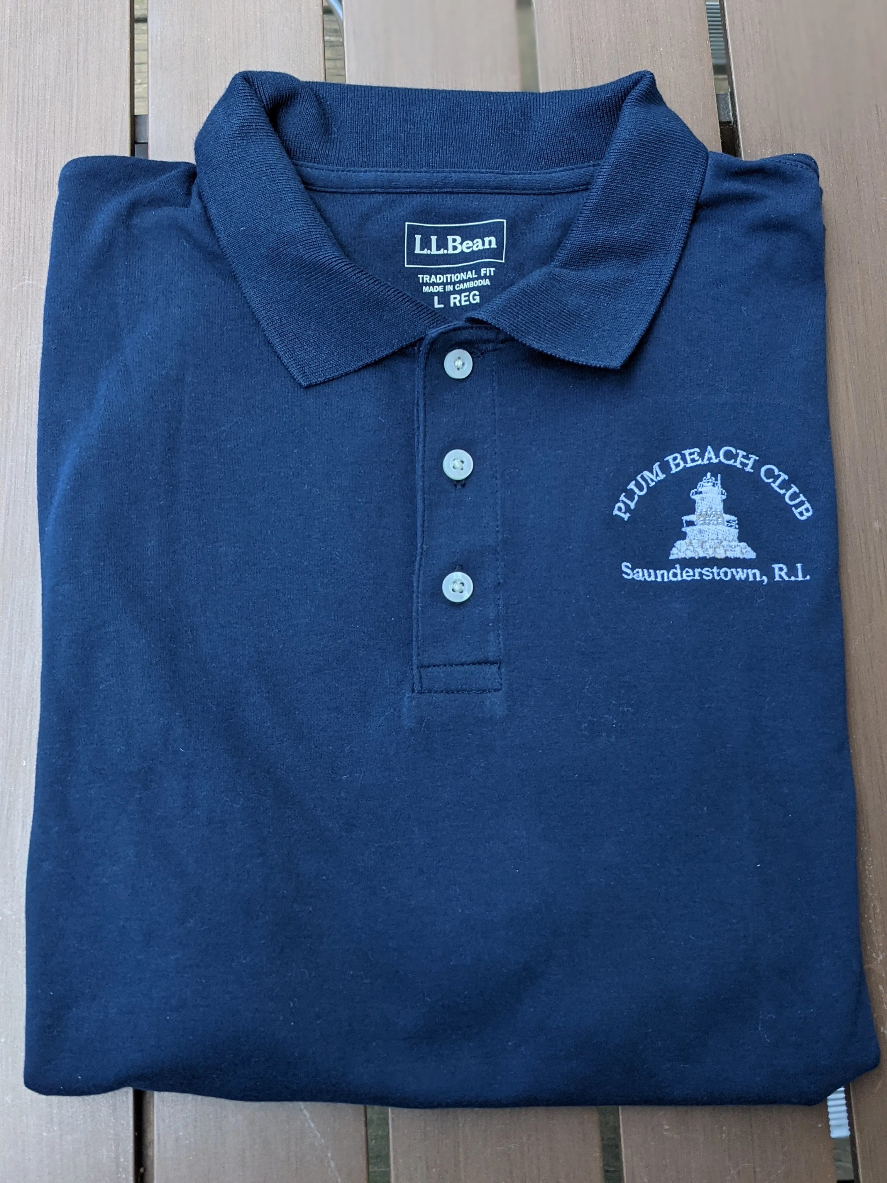 Adult Cotton Polo Shirt | Men’s | LL Bean | Heritage Lighhouse