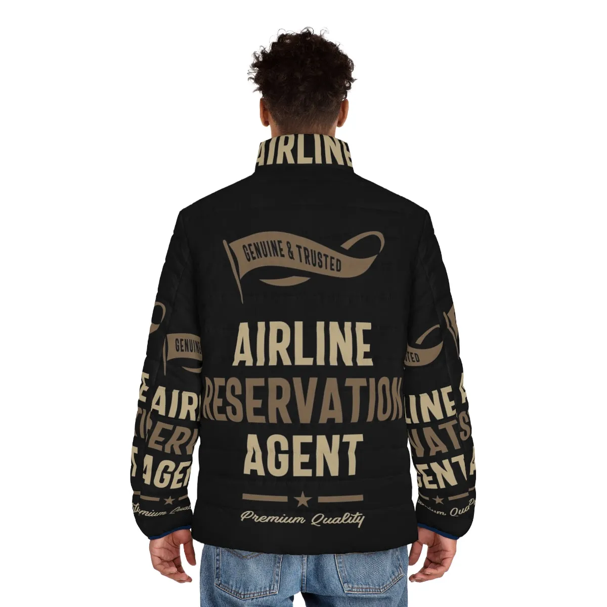 Airline Reservation Agent Puffer Jacket: Stay Warm on the Job