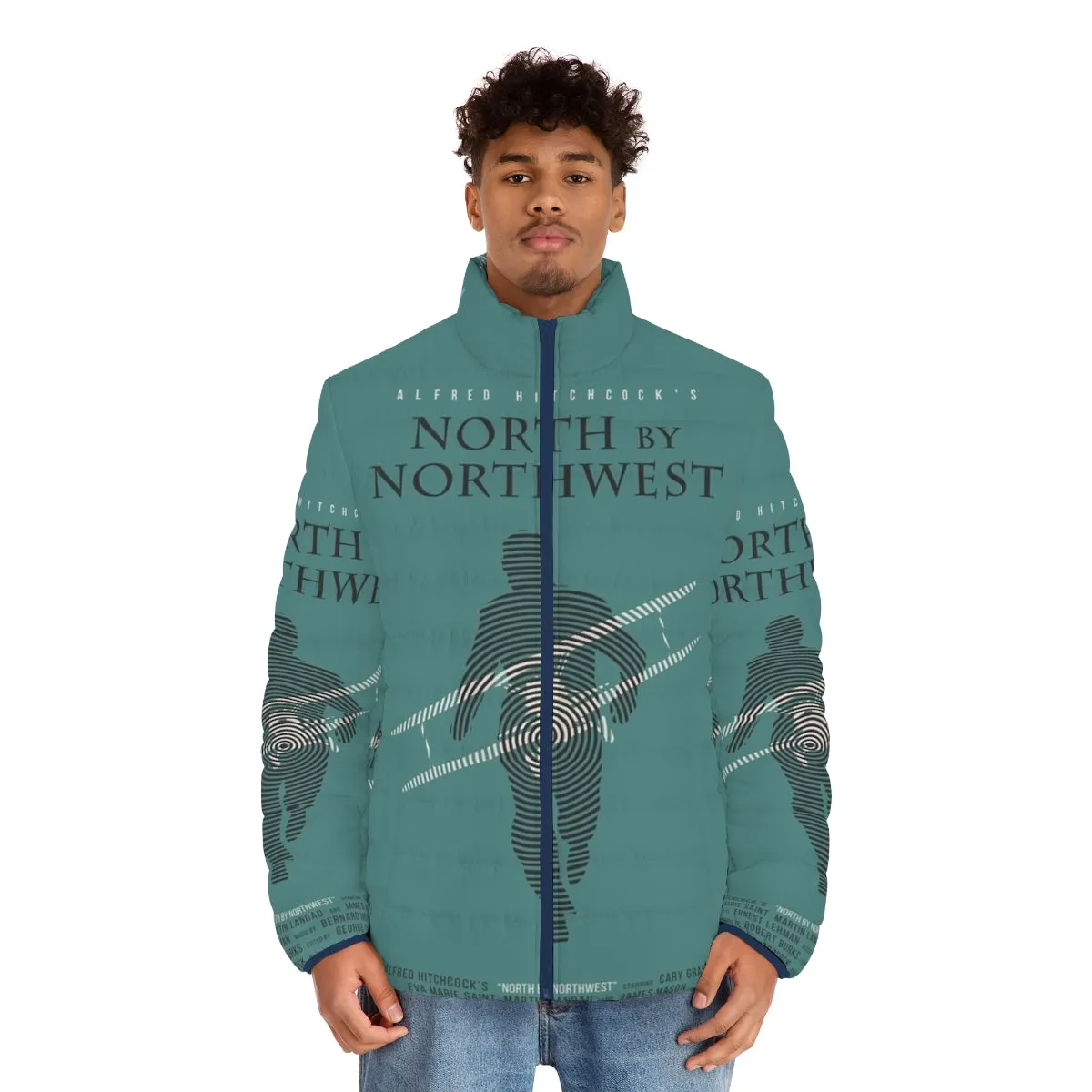 Alfred Hitchcock's North By Northwest Puffer Jacket - Iconic Vintage Inspired Outerwear