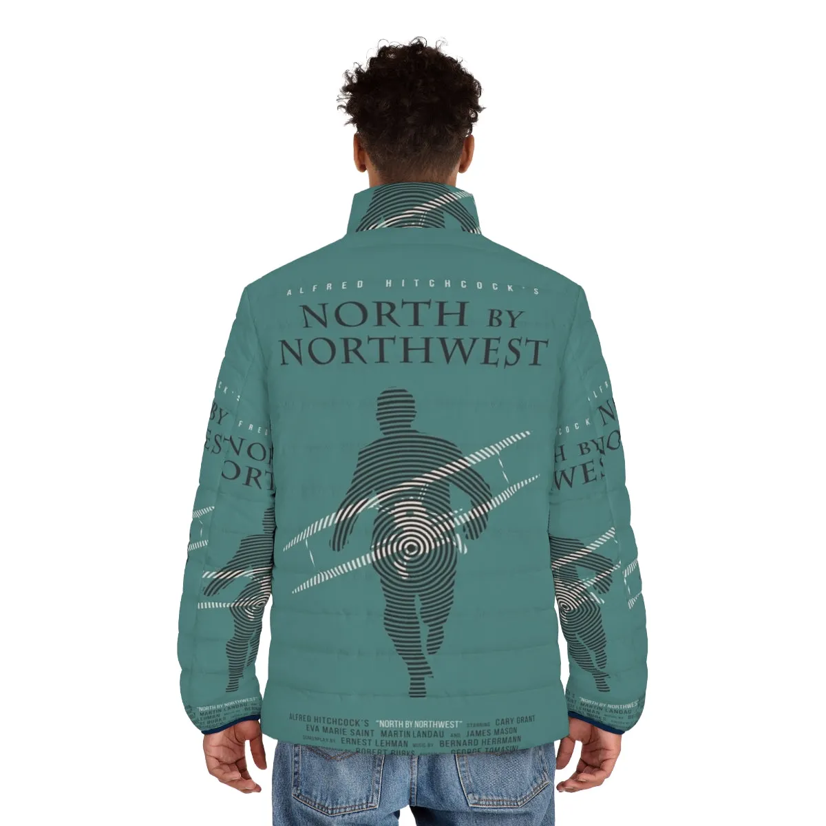 Alfred Hitchcock's North By Northwest Puffer Jacket - Iconic Vintage Inspired Outerwear