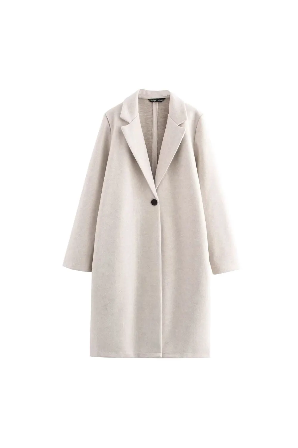 'Alice' Soft-Touch Coat with Button Details (3 Color)