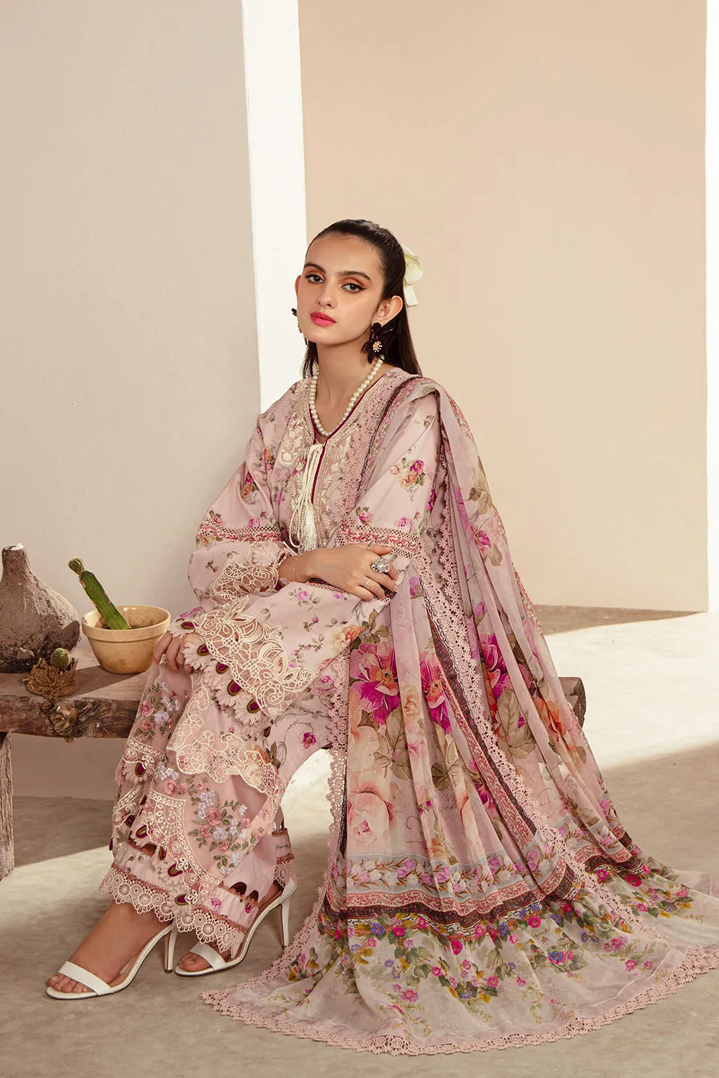 Alif Affordable Lawn by Abbas Jamil Rajpoot  – Rosella