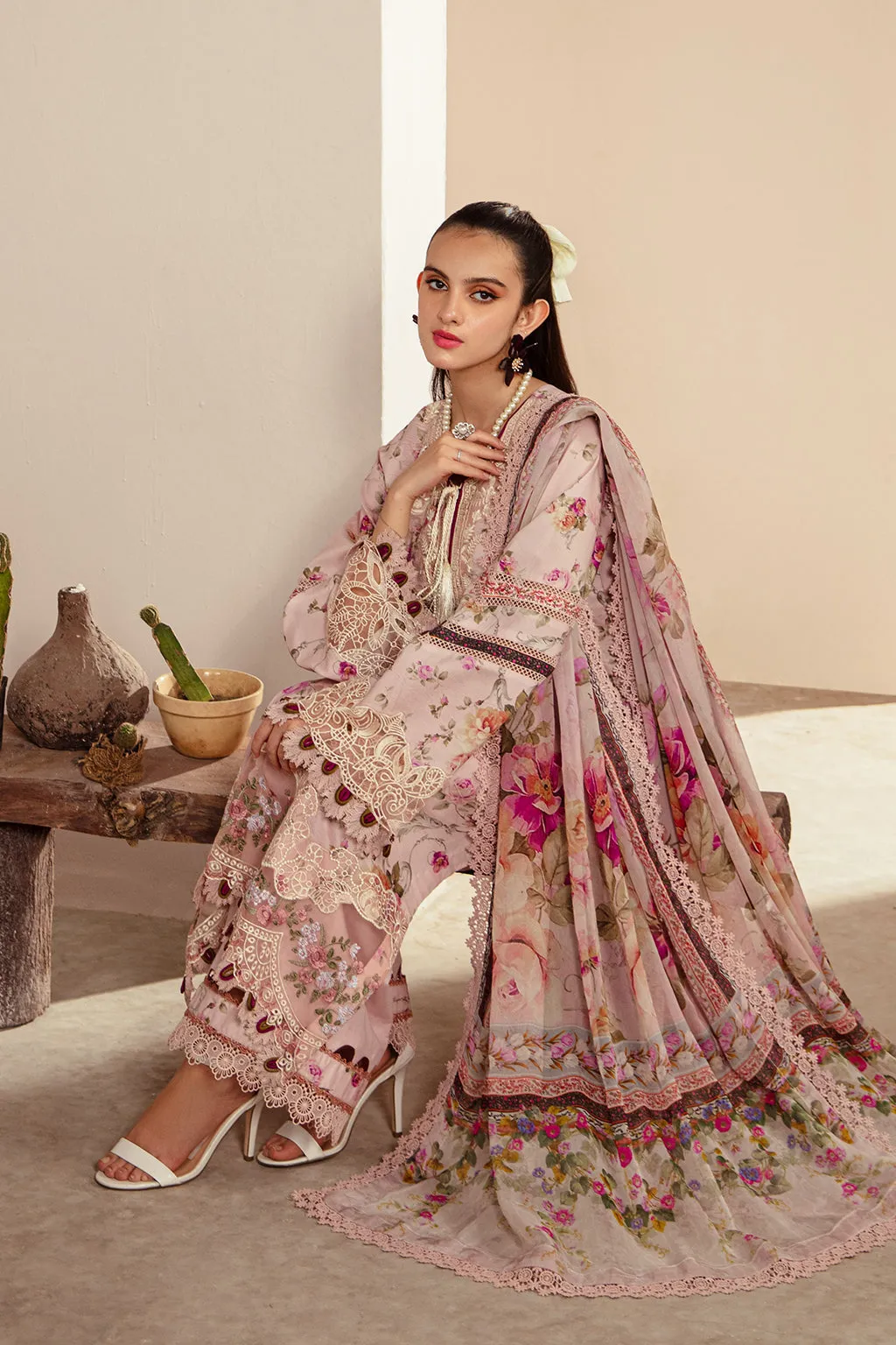 Alif Affordable Lawn by Abbas Jamil Rajpoot  – Rosella