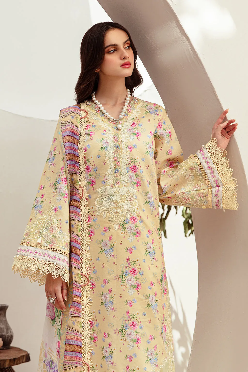 Alif Affordable Lawn by Abbas Jamil Rajpoot  – Sunny Delight