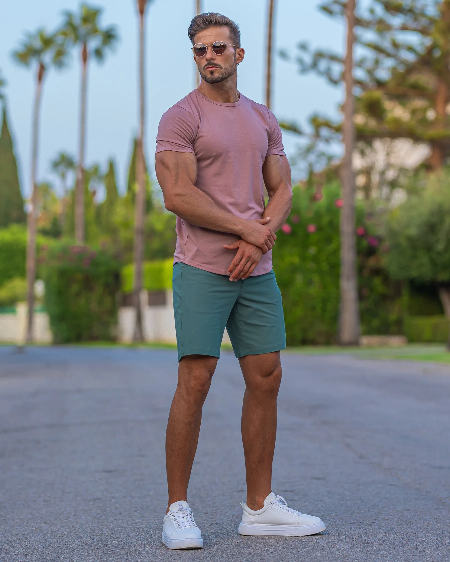 All Day Elite Curve-Hem Tee Short Sleeve