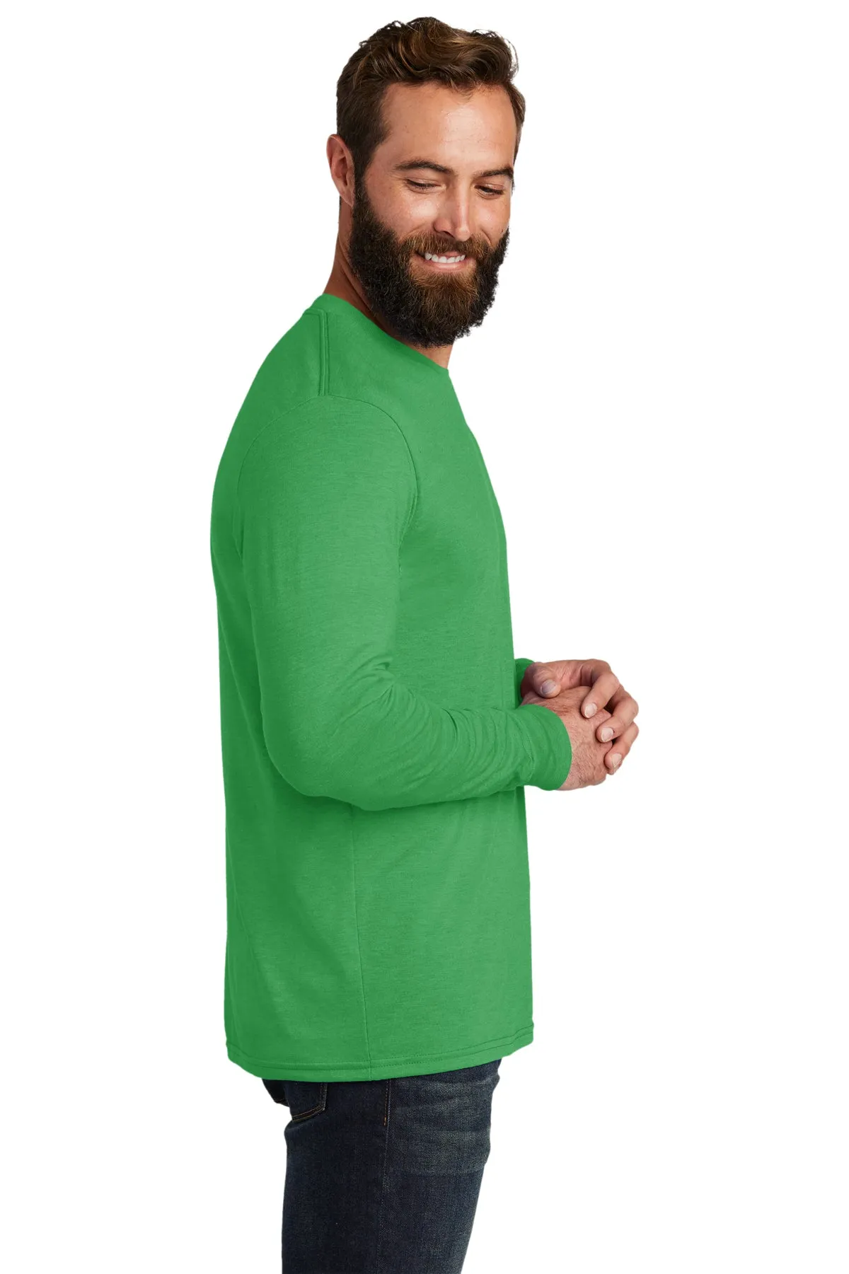 Allmade Unisex Tri-Blend Branded Long Sleeve Tee, Enviro Green