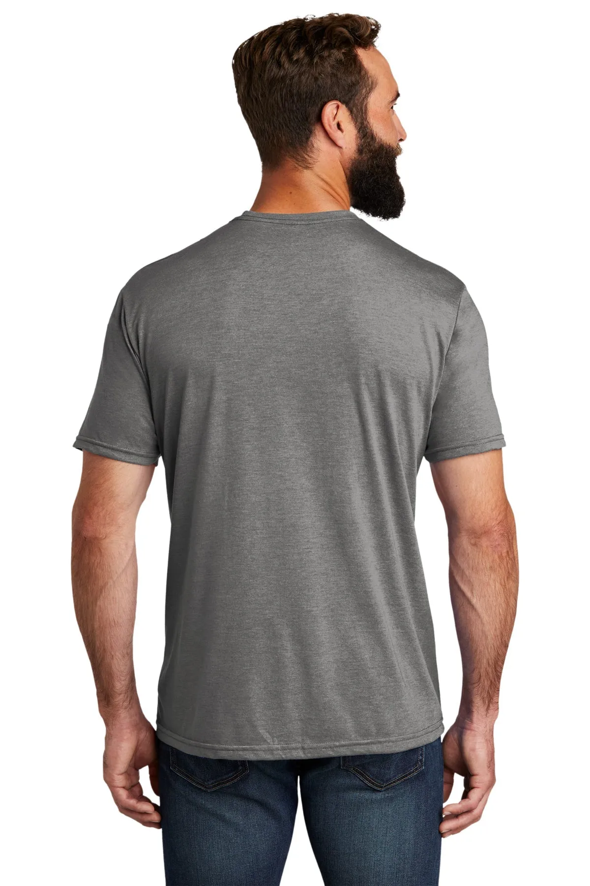 Allmade Unisex Tri-Blend Branded Tee, Aluminum Grey