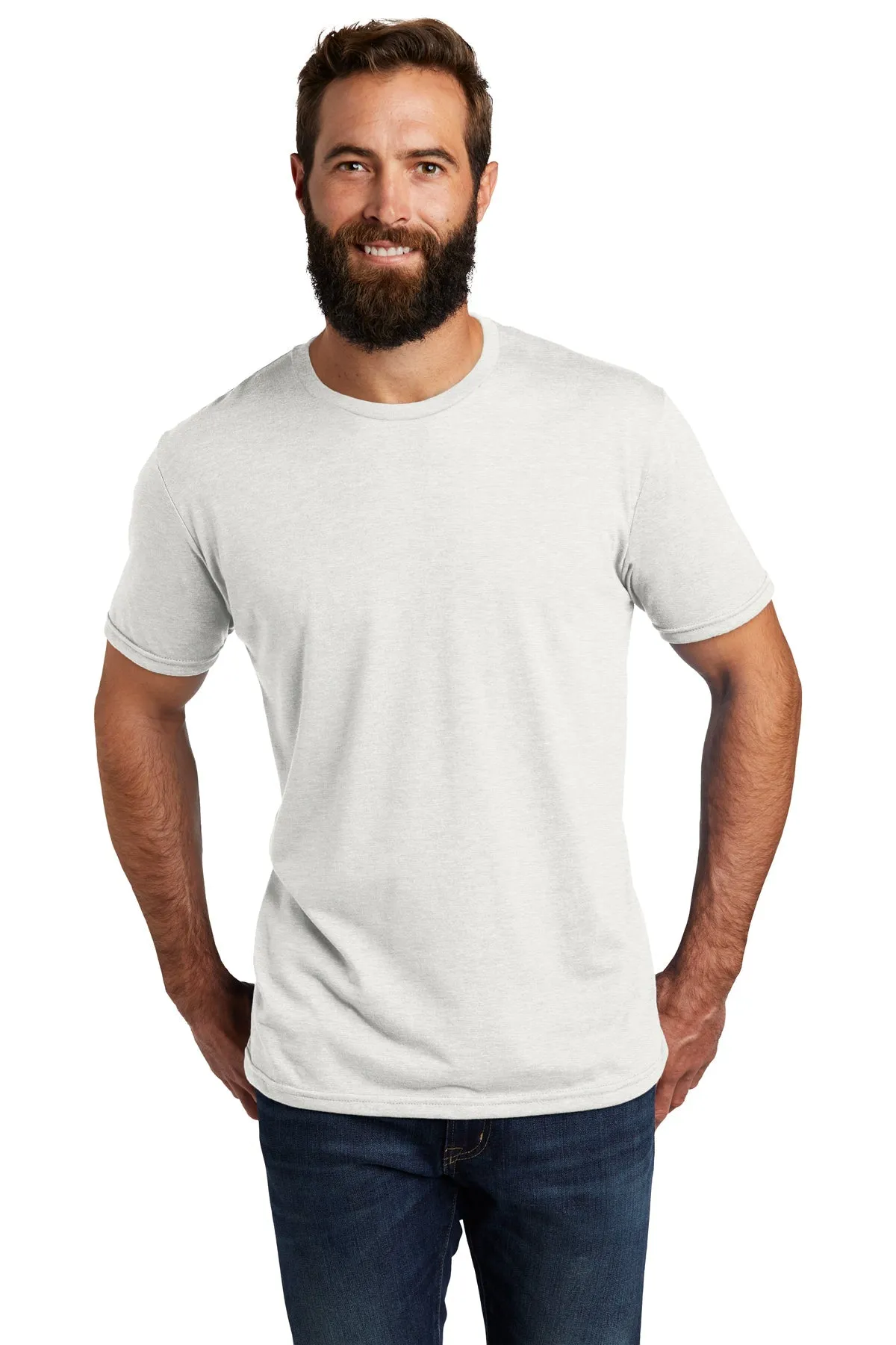 Allmade Unisex Tri-Blend Branded Tee, Fairly White