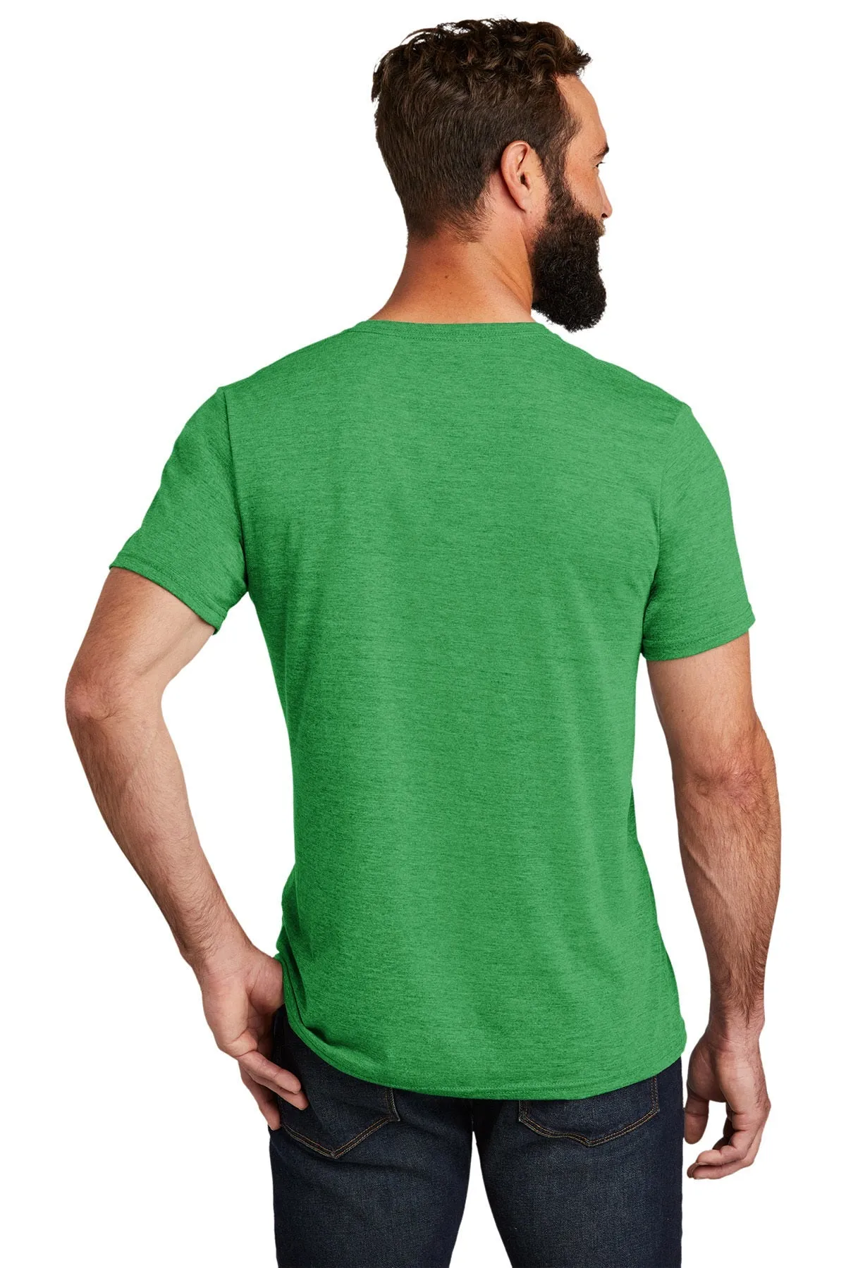 Allmade Unisex Tri-Blend Branded V-Neck Tee, Enviro Green