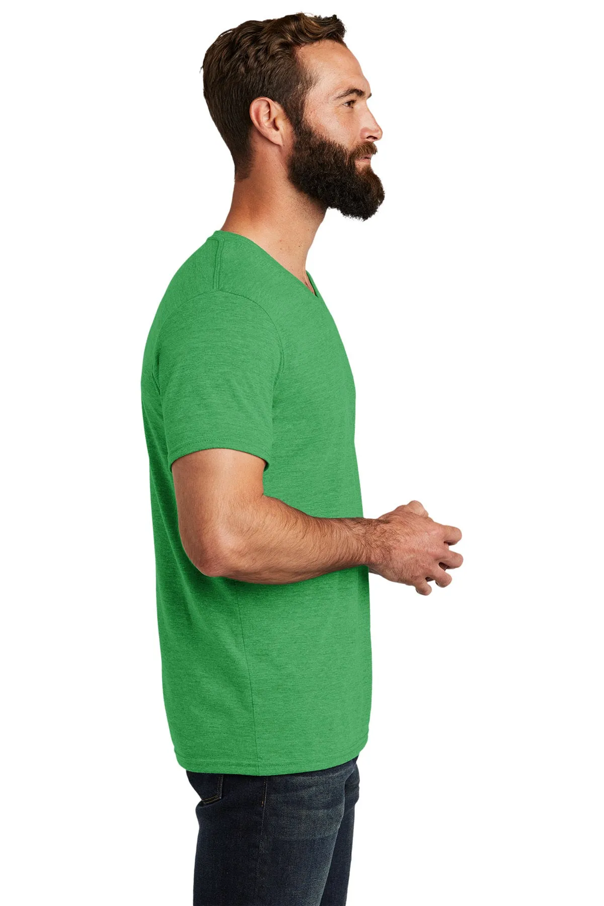 Allmade Unisex Tri-Blend Branded V-Neck Tee, Enviro Green