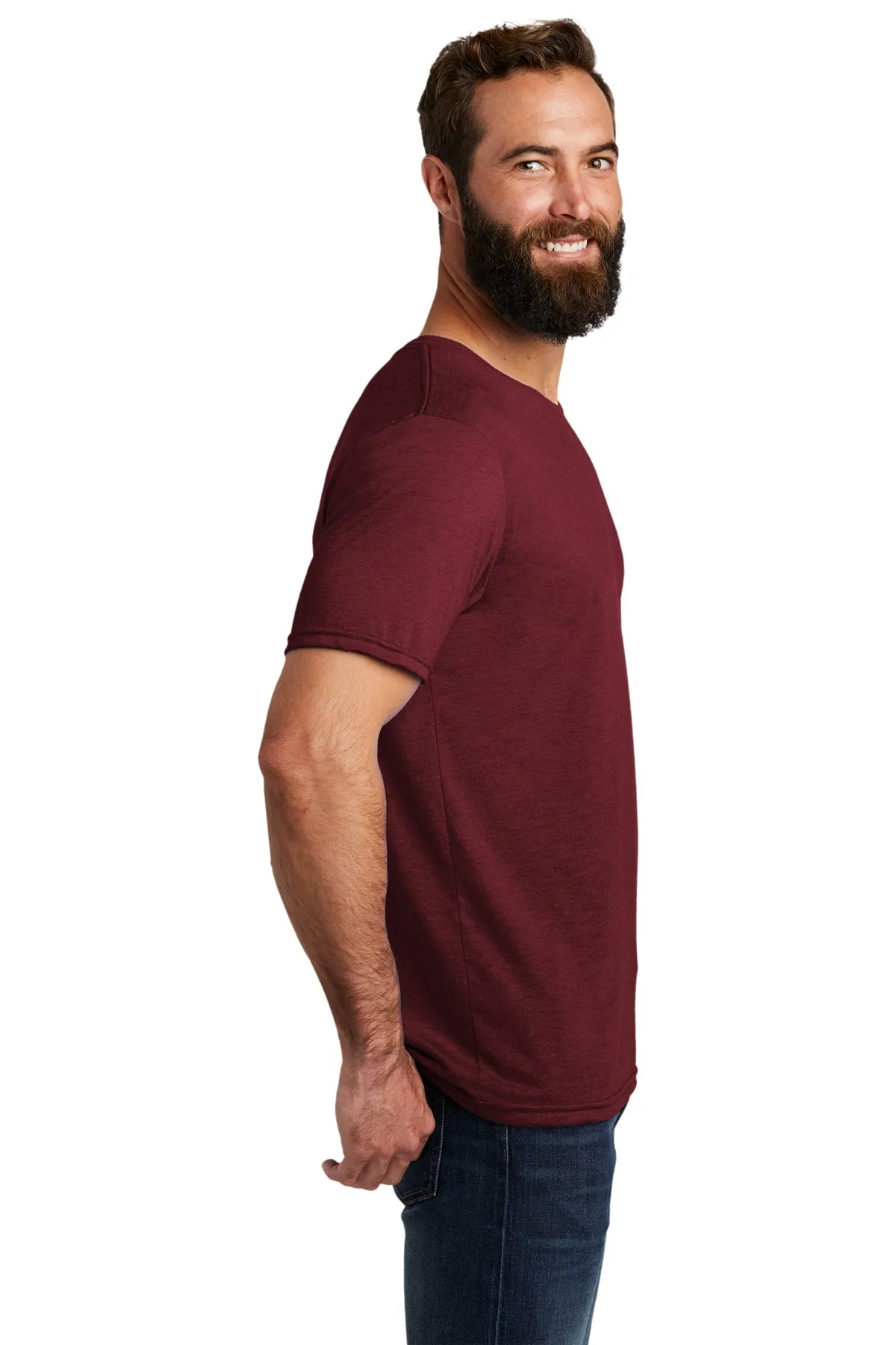 Allmade Unisex Tri-Blend Custom Tee, Vino Red