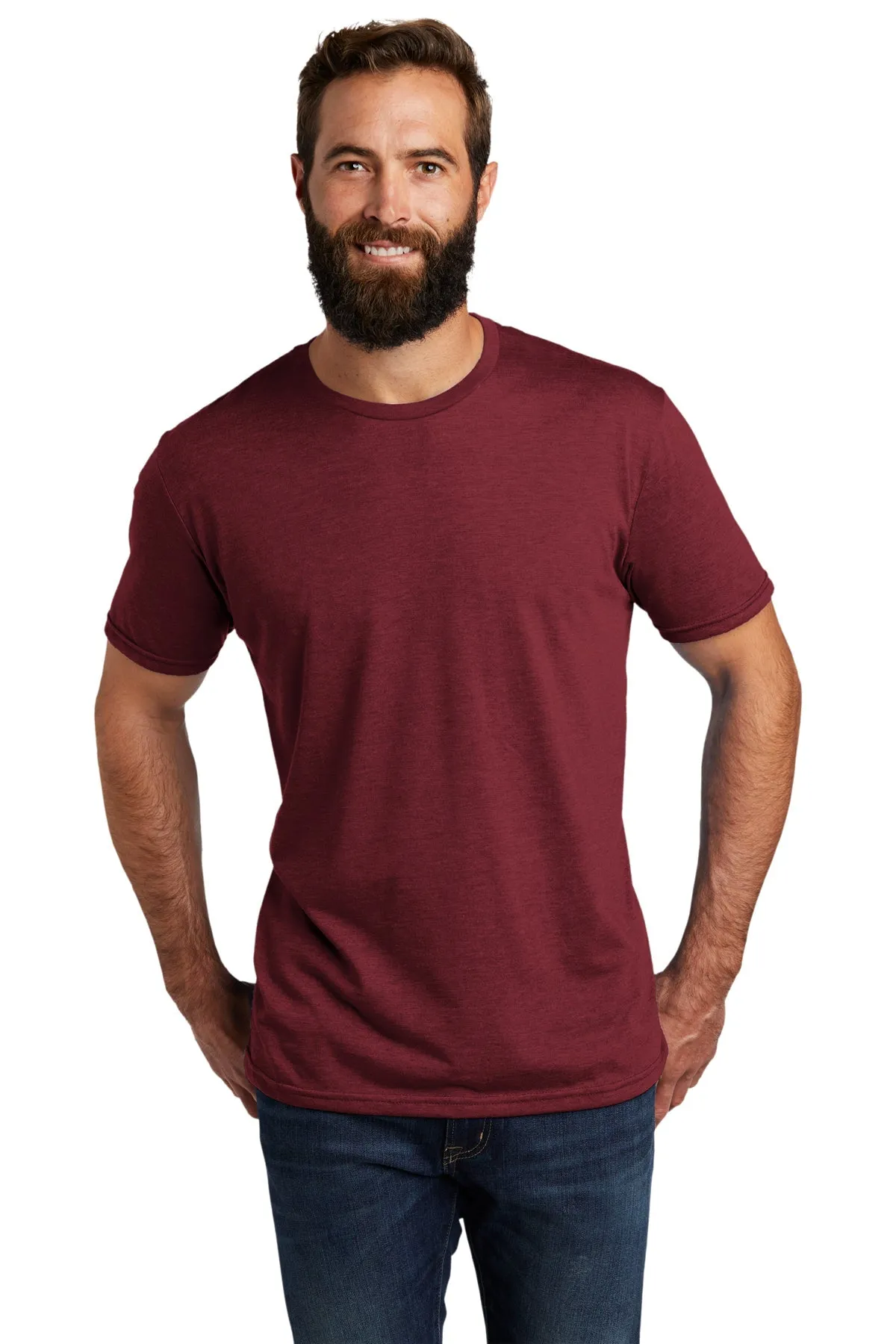 Allmade Unisex Tri-Blend Custom Tee, Vino Red