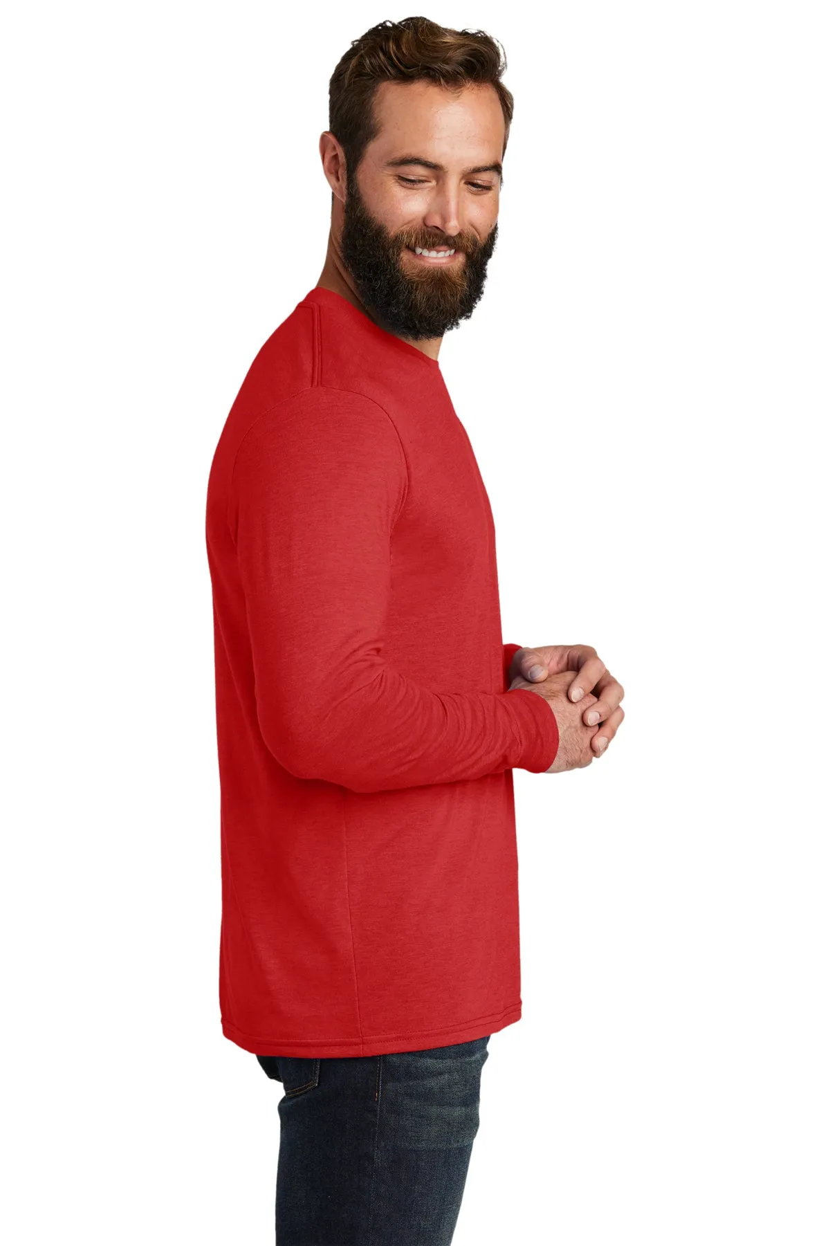 Allmade Unisex Tri-Blend Customized Long Sleeve Tee, Rise Up Red