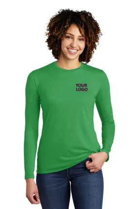 Allmade Women's Tri-Blend Branded Long Sleeve Tee, Enviro Green