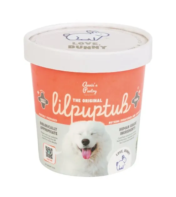 Annie's Pantry LilPupTubs Raw Dog Food (Love, Bunny)