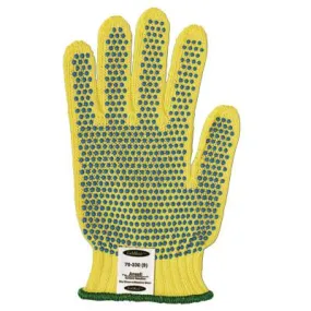 Ansell GoldKnit® Medium Weight Gloves, Size 8, Yellow, 70-330-8