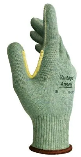 Ansell Vantage Heavy Cut Protection Gloves, Size 10, Mint, Leather, 70-765-10