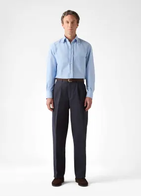 Antonello Cotton Trousers - Navy