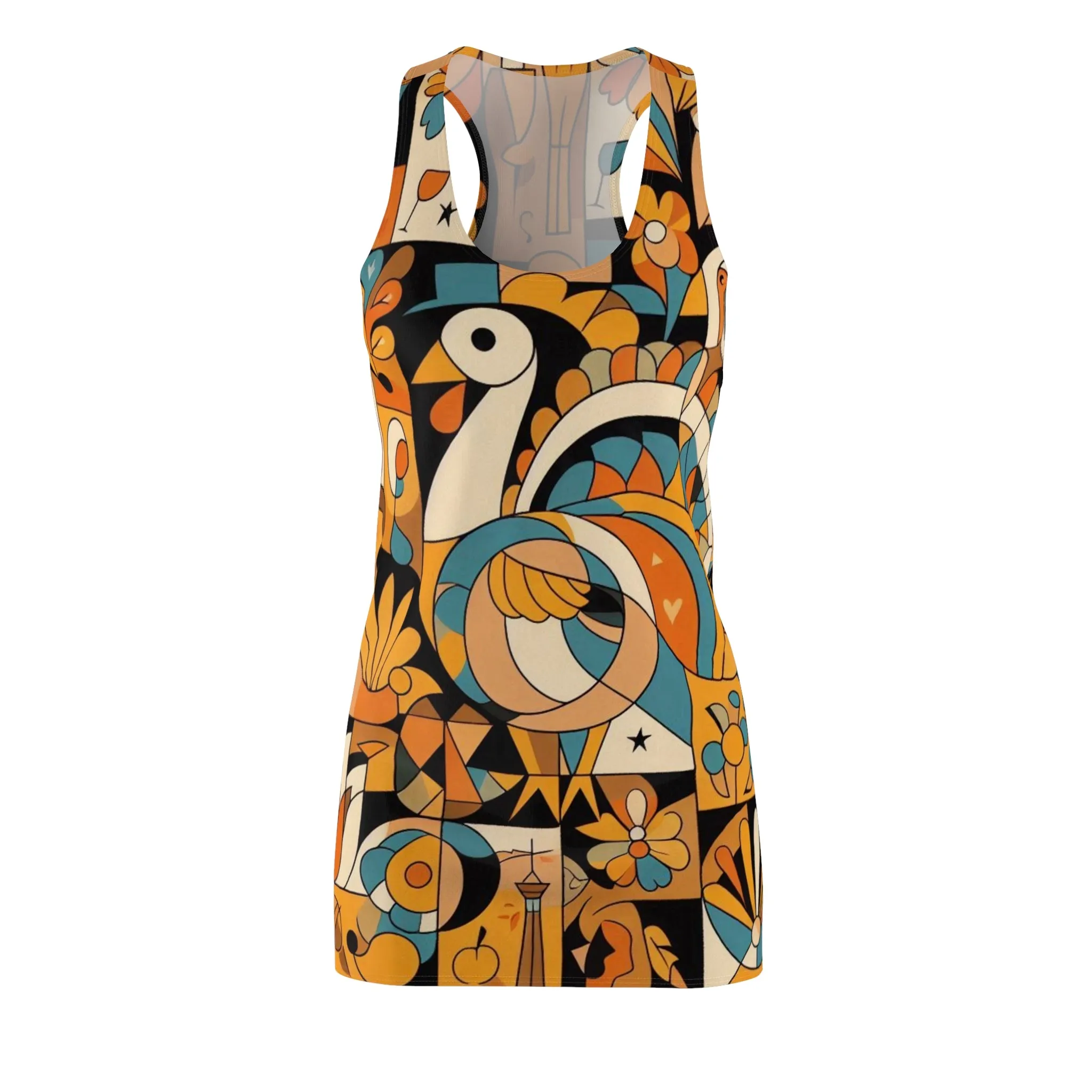 Art Deco Thanksgiving - Cut & Sew Racerback Dress