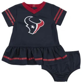 Baby Girls Houston Texans Dress & Diaper Cover Set