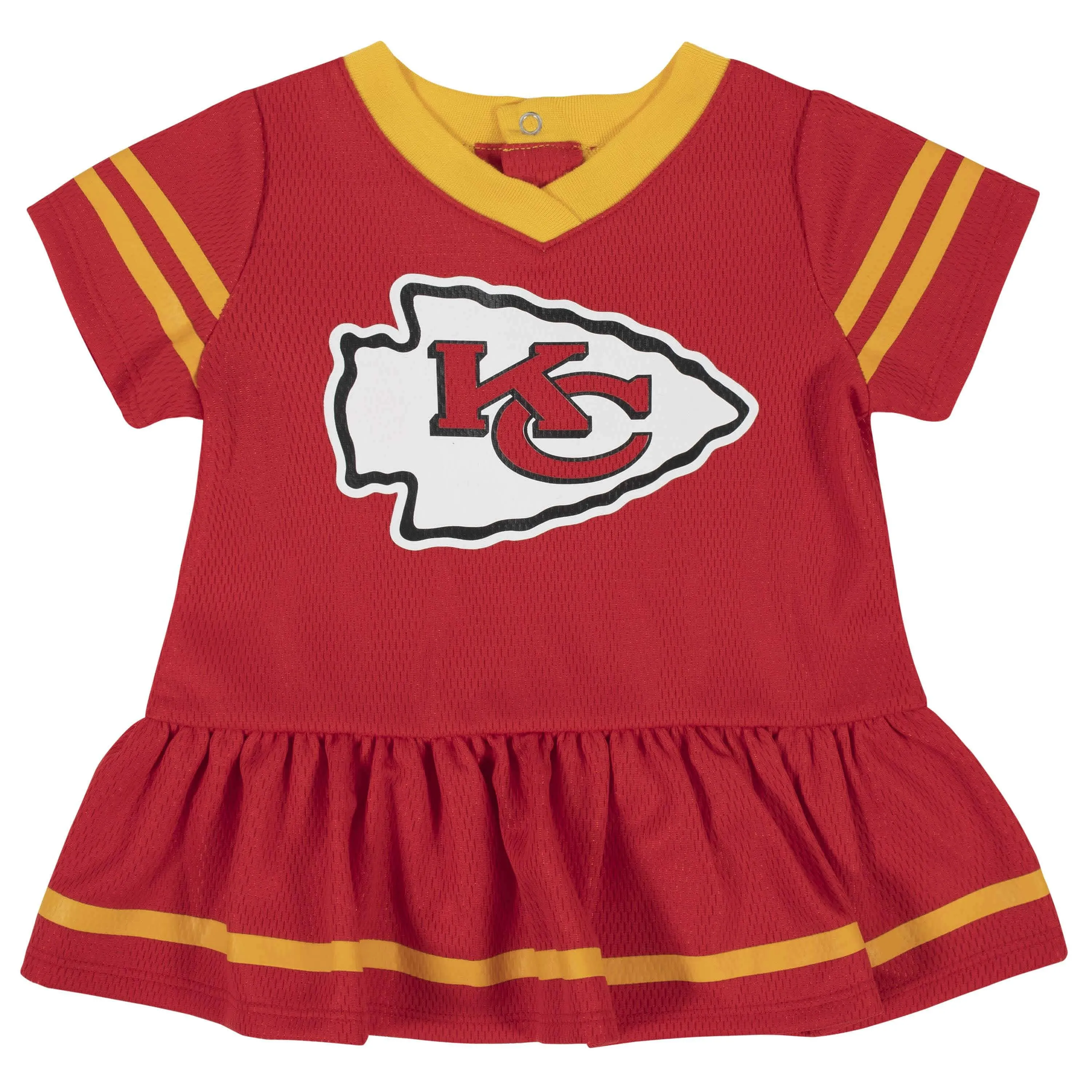 Baby Girls Kansas City Chiefs Dress & Diaper Cover Set