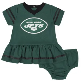 Baby Girls New York Jets Dress & Diaper Cover Set