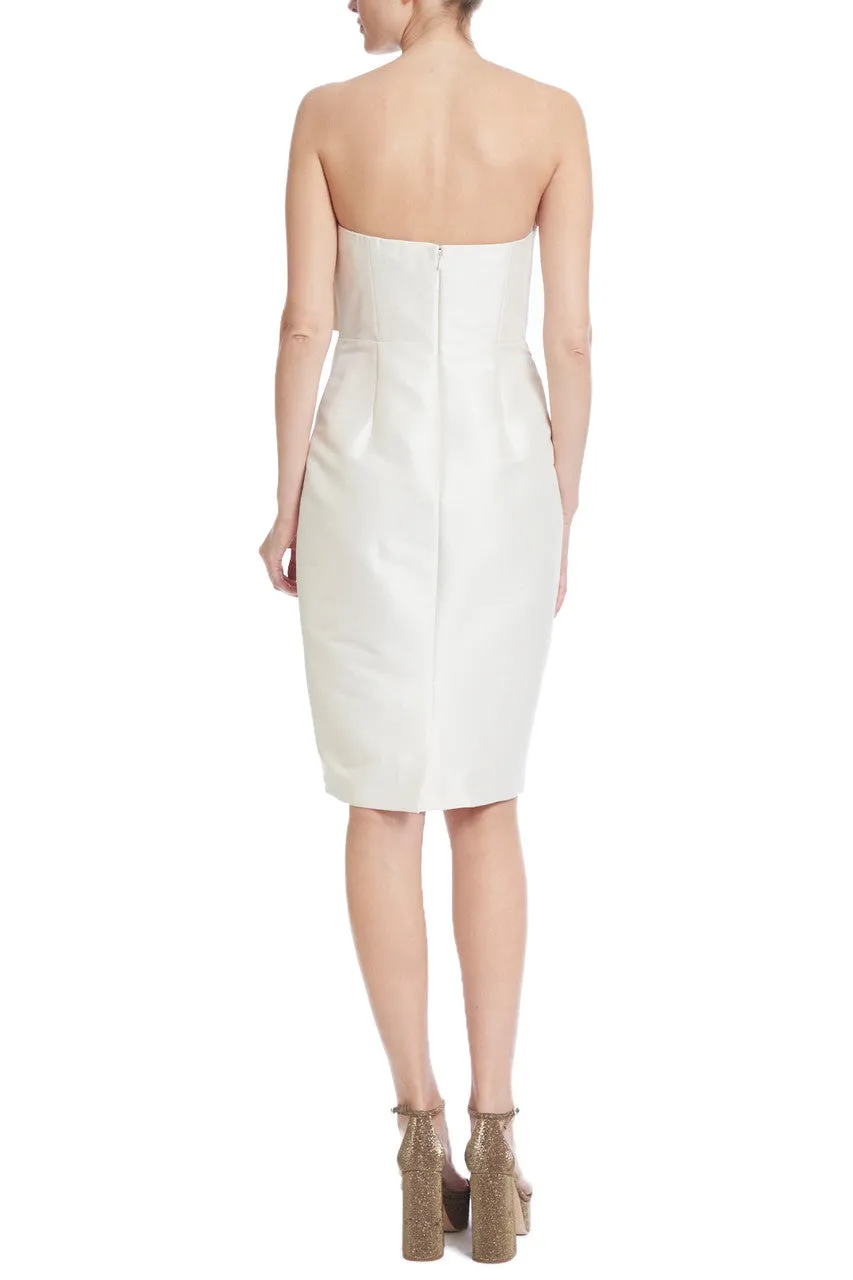 Badgley Mischka Solid Zipper Closure Cocktail Dress