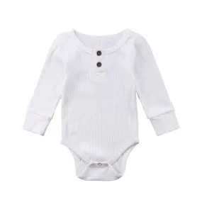 Basic Long Sleeve Baby Jumpsuit