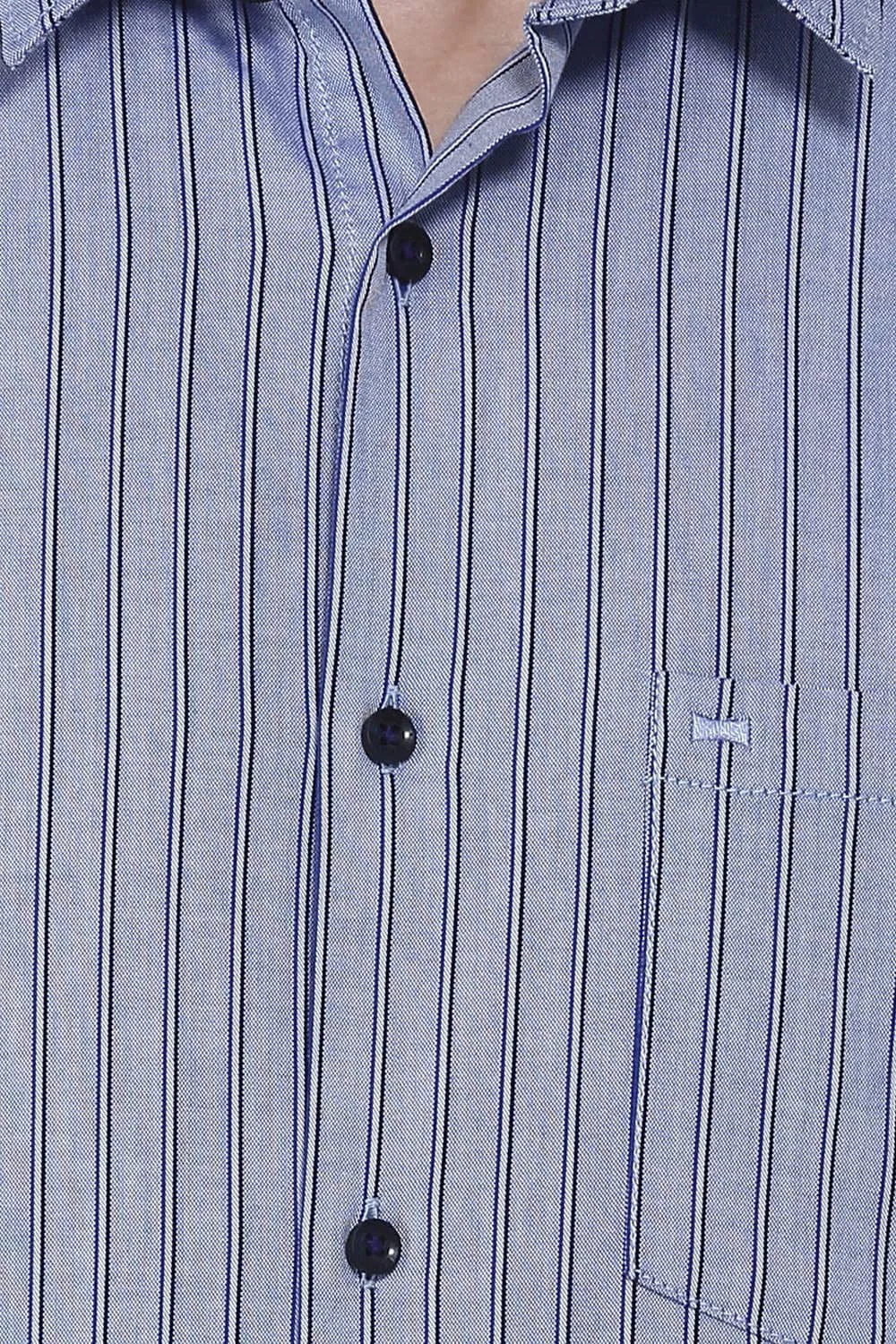 Basics Slim Fit Striped Shirt