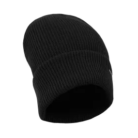 Berne Mens Black Acrylic Lined Knit Cuff Cap