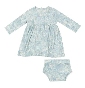 Blue Meadow Floral Dress & Bloomer