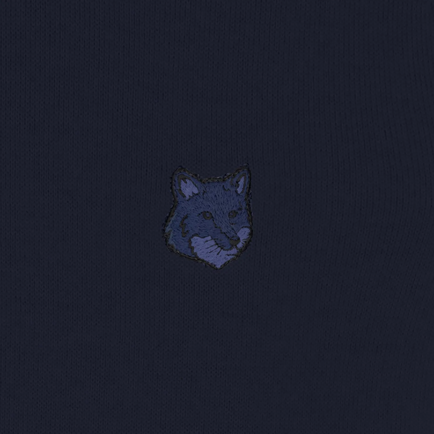 Bold Fox Head Patch Regular Jumper Ink Blue