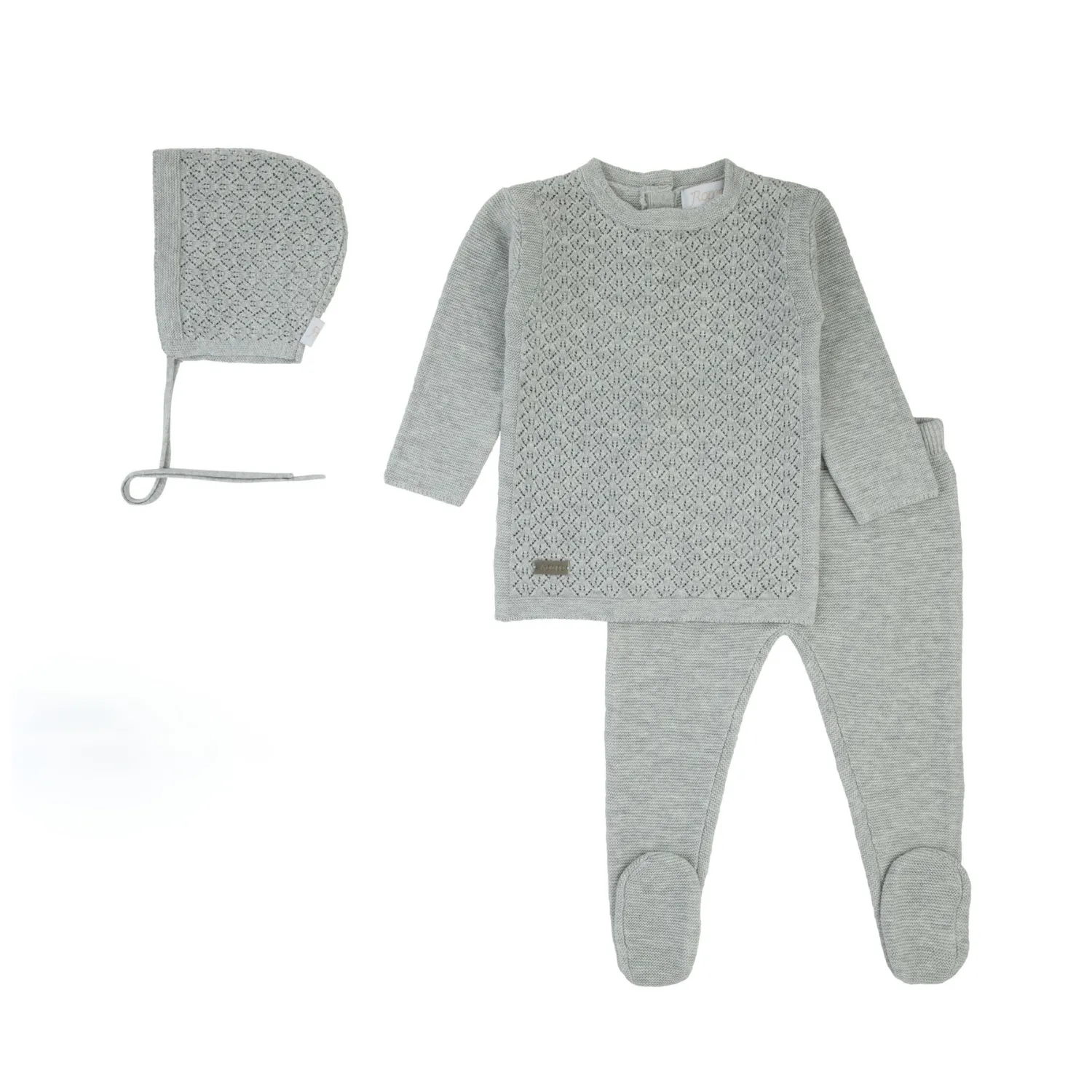 Bondoux Vest Knit 2 pcs Set W/Bonnet Boys