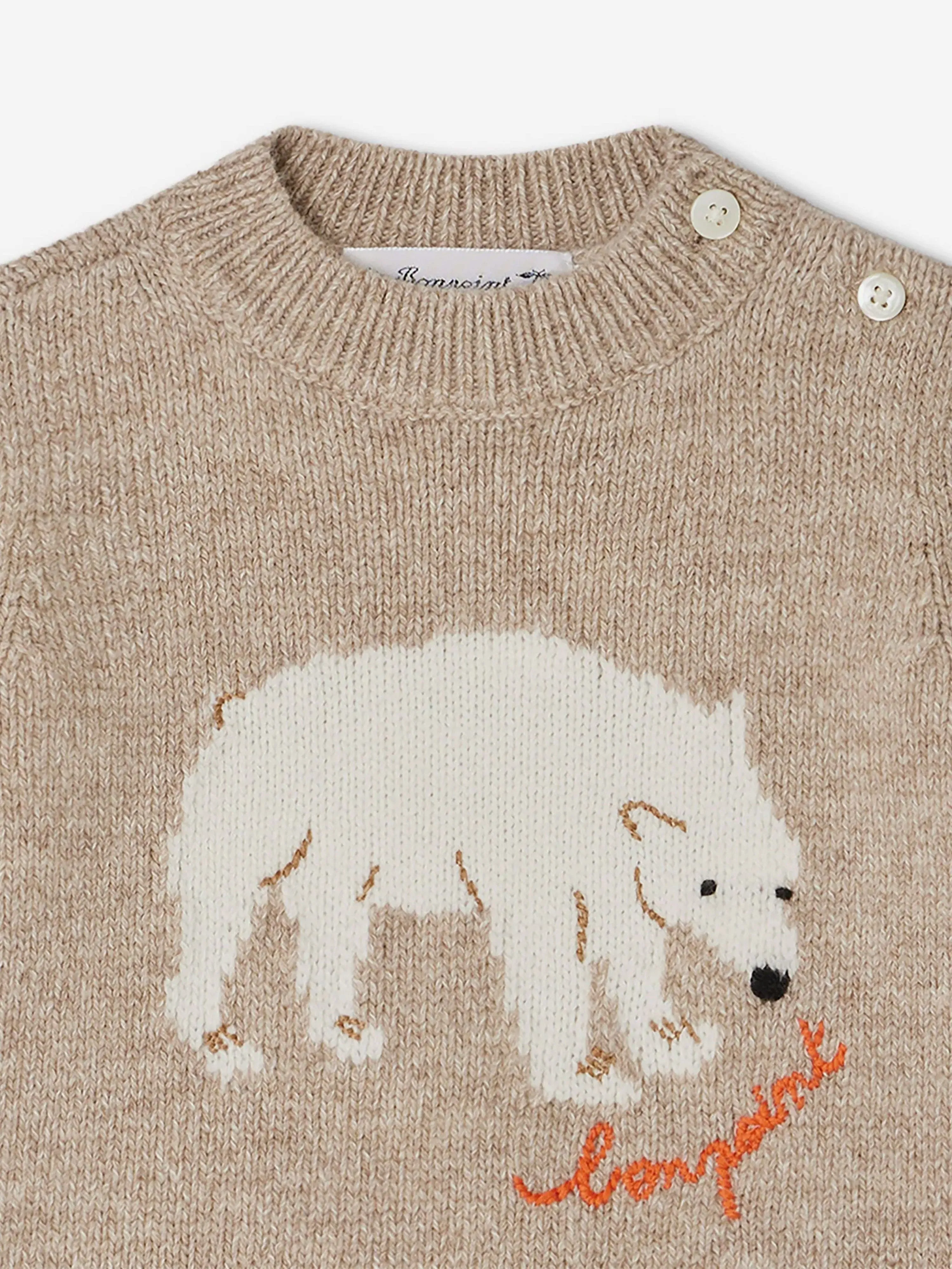 Bonpoint Baby Boys Almire Jumper in Beige