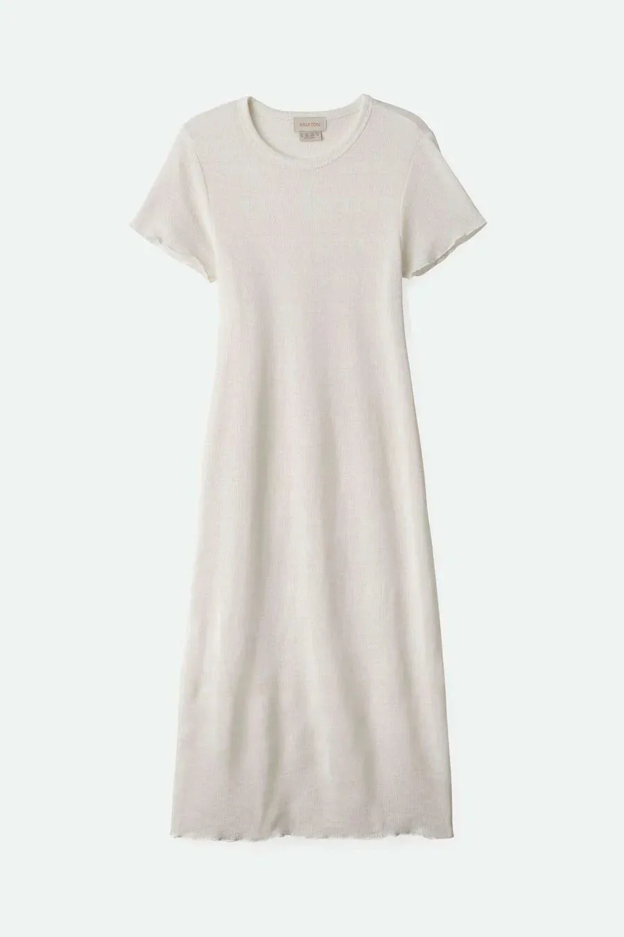 Brixton - Sheer Knit Dress in Off White