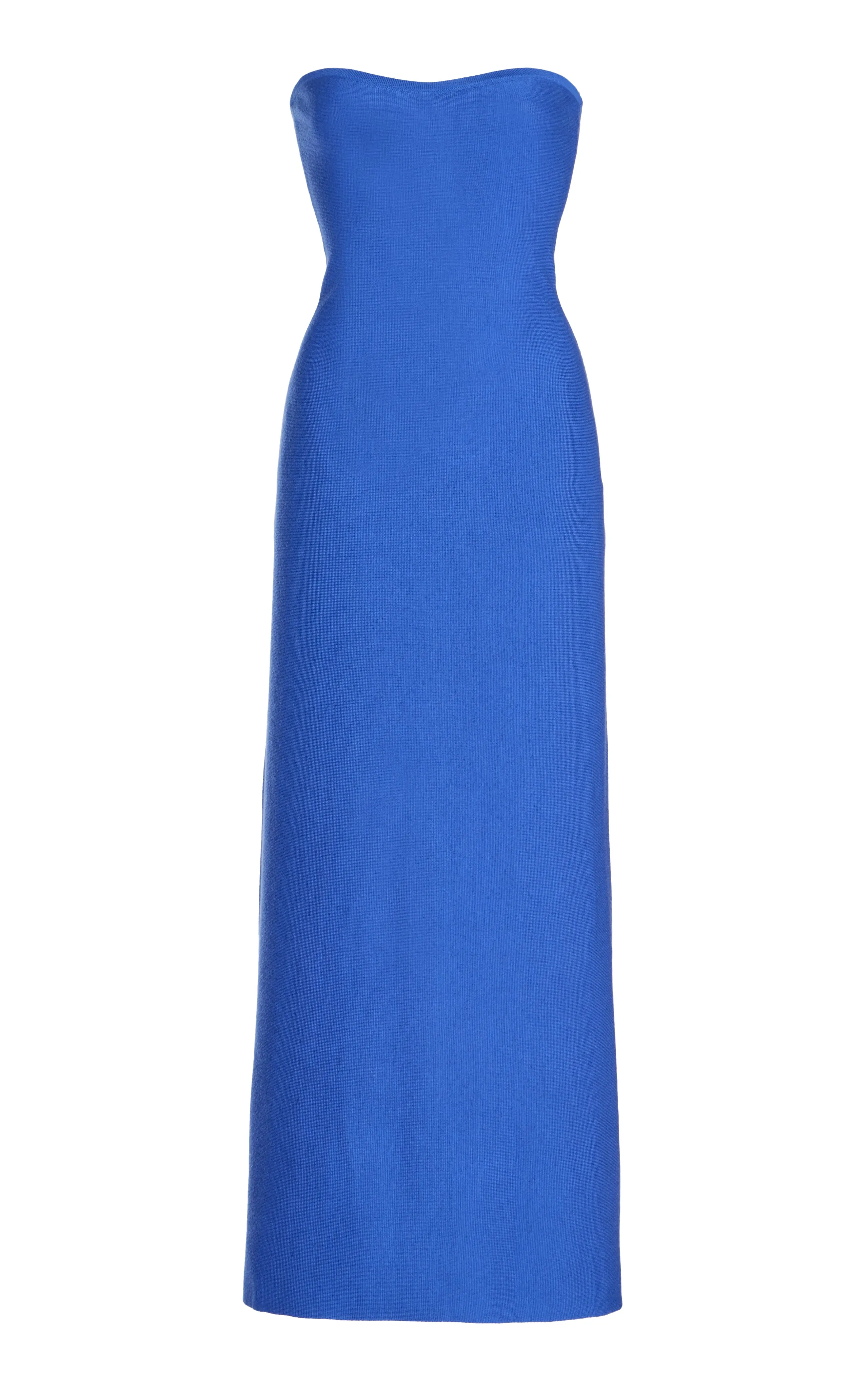 Calderon Knit Maxi Dress in Sapphire Merino Wool Cashmere