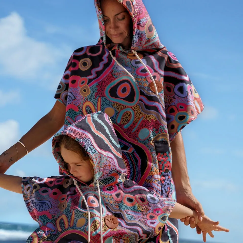 Camping Under The Moonlight Changing Poncho