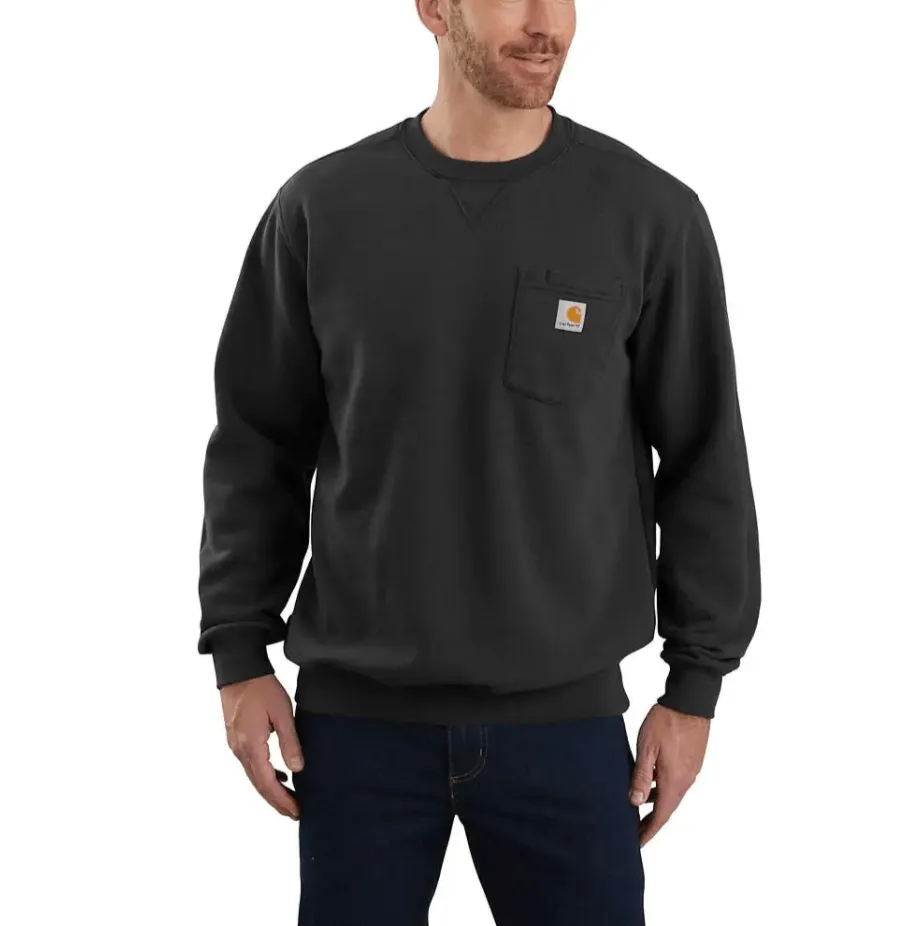 Carhartt Men's - Black Crewneck Pocket Sweatshirt