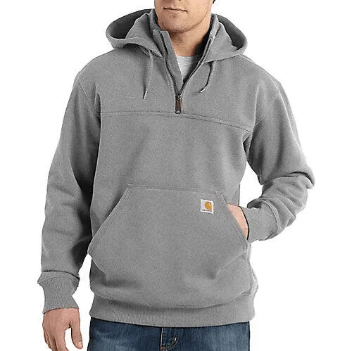 Carhartt Men's - Rain Defender - Heavyweight Gray 1/4 Zip Hoodie - Tall