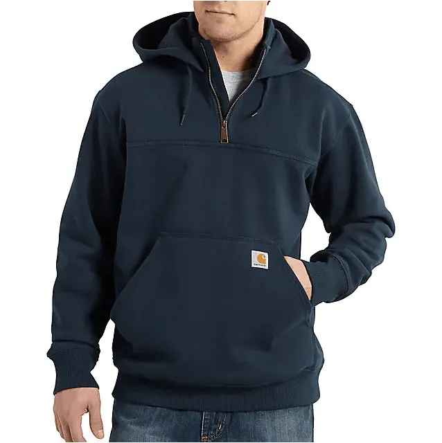 Carhartt Men's - Rain Defender - Heavyweight Navy 1/4 Zip Hoodie