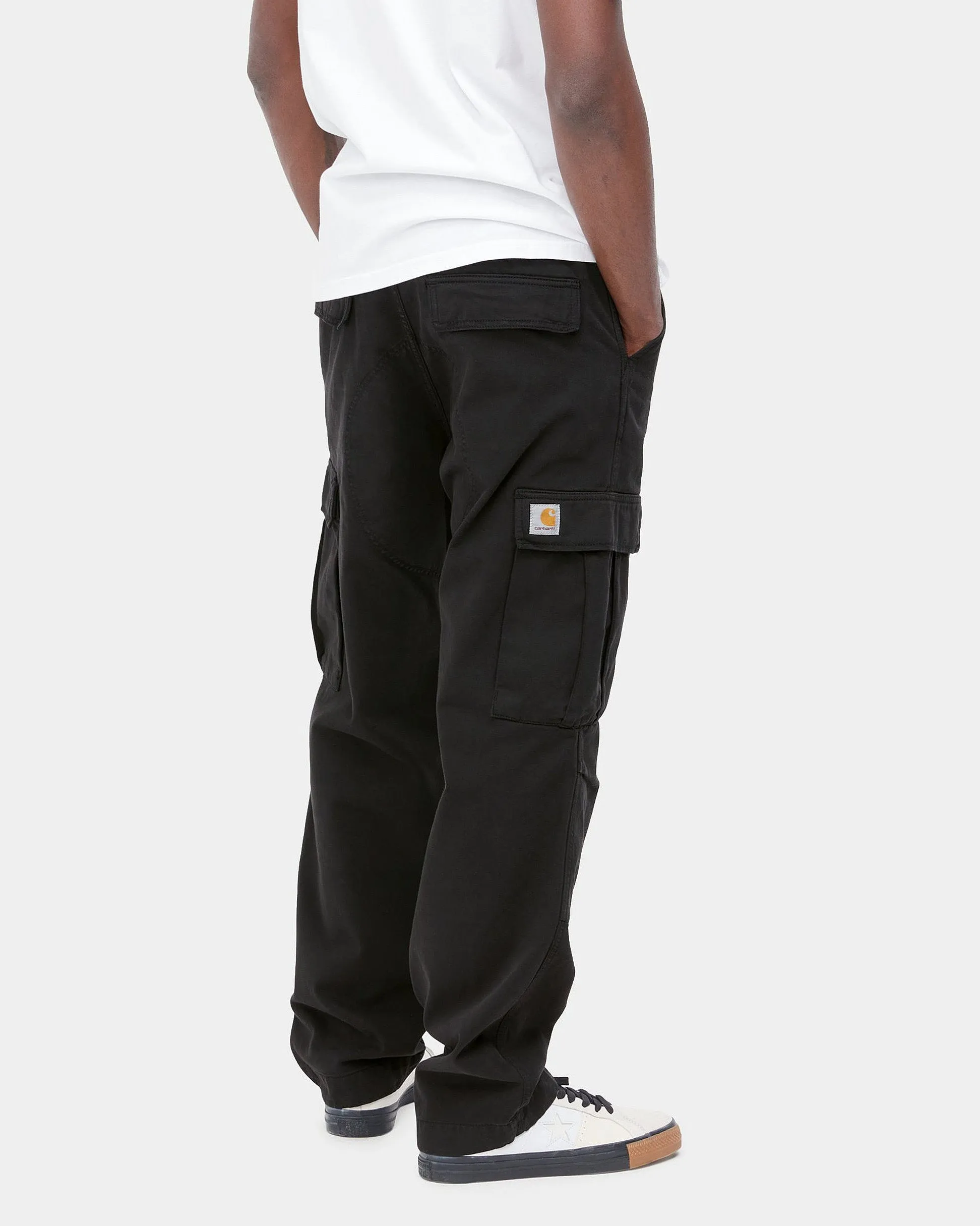 Carhartt WIP Regular Cargo Pant - Black Garment Dyed