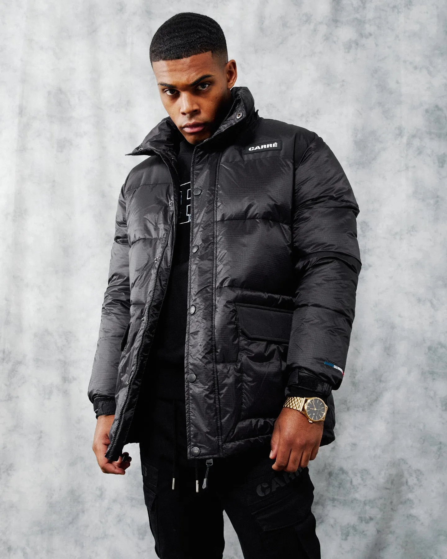 Carré Men's Roadman Puffer Jacket Black