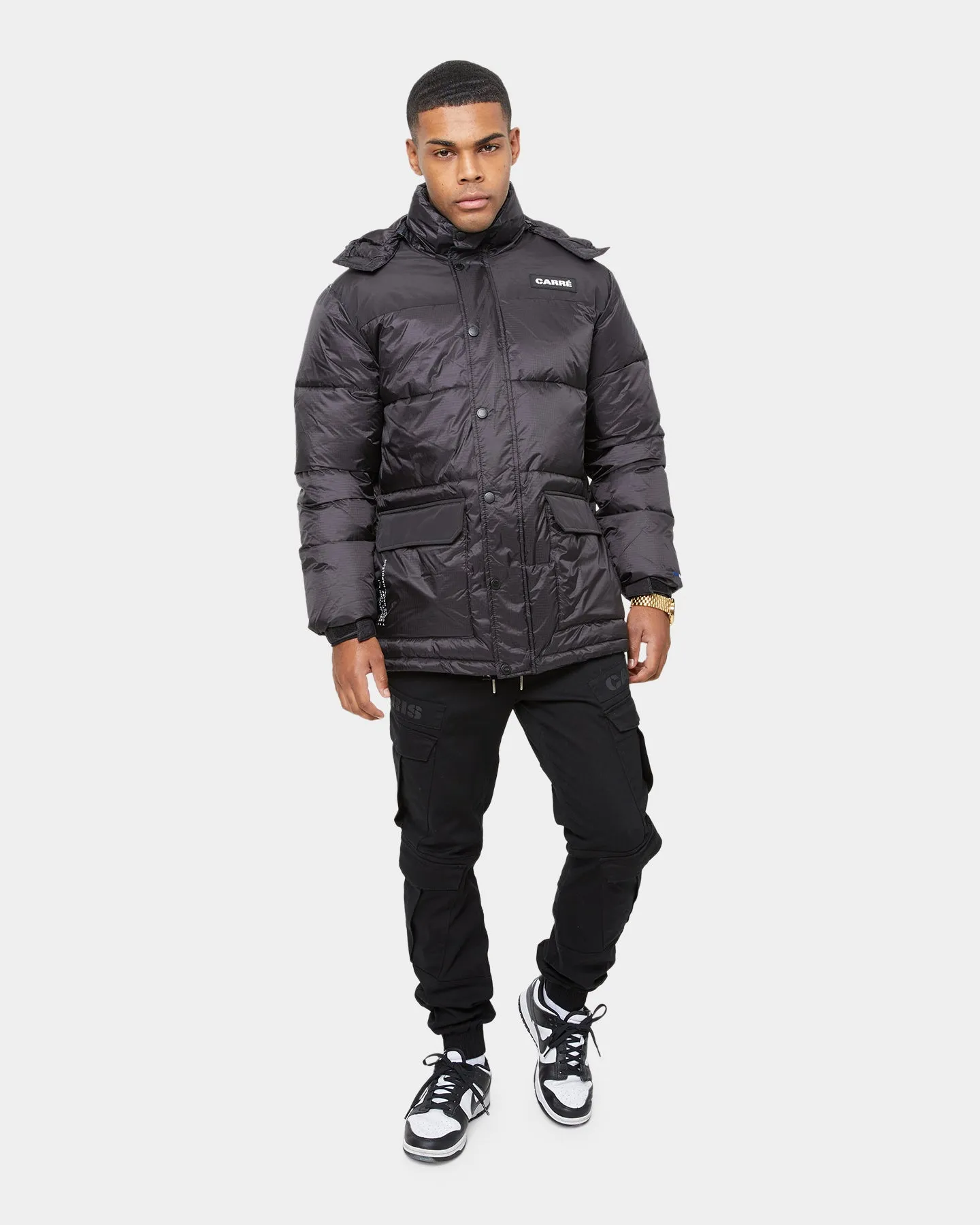 Carré Men's Roadman Puffer Jacket Black