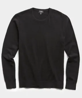 Cashmere Crewneck Sweater in Black