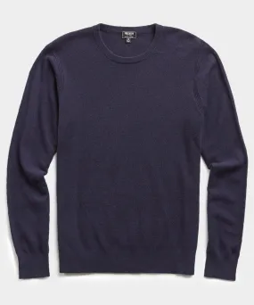 Cashmere Crewneck Sweater in Navy