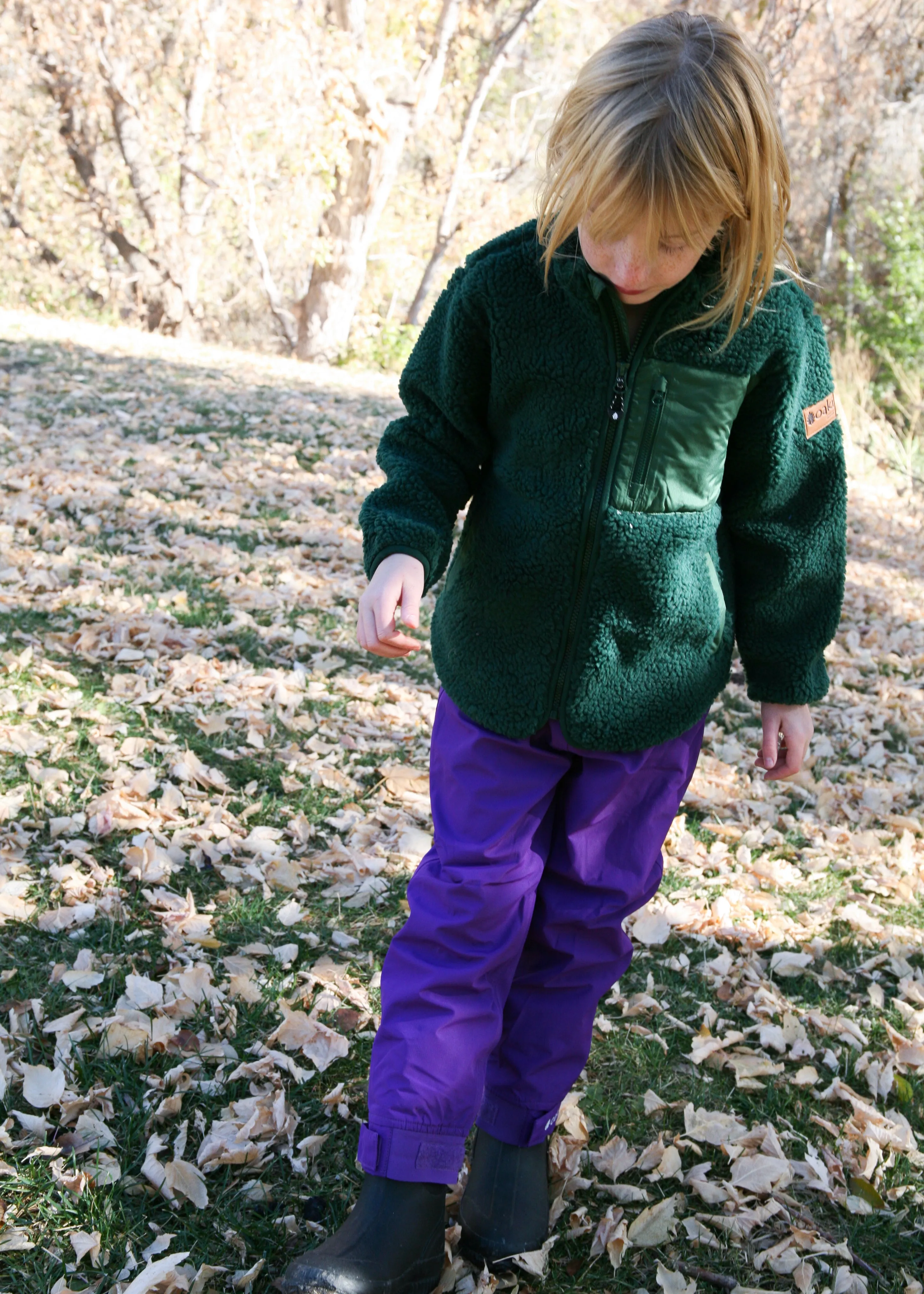 Children's Rain/Trail Pants, Galaxy Purple